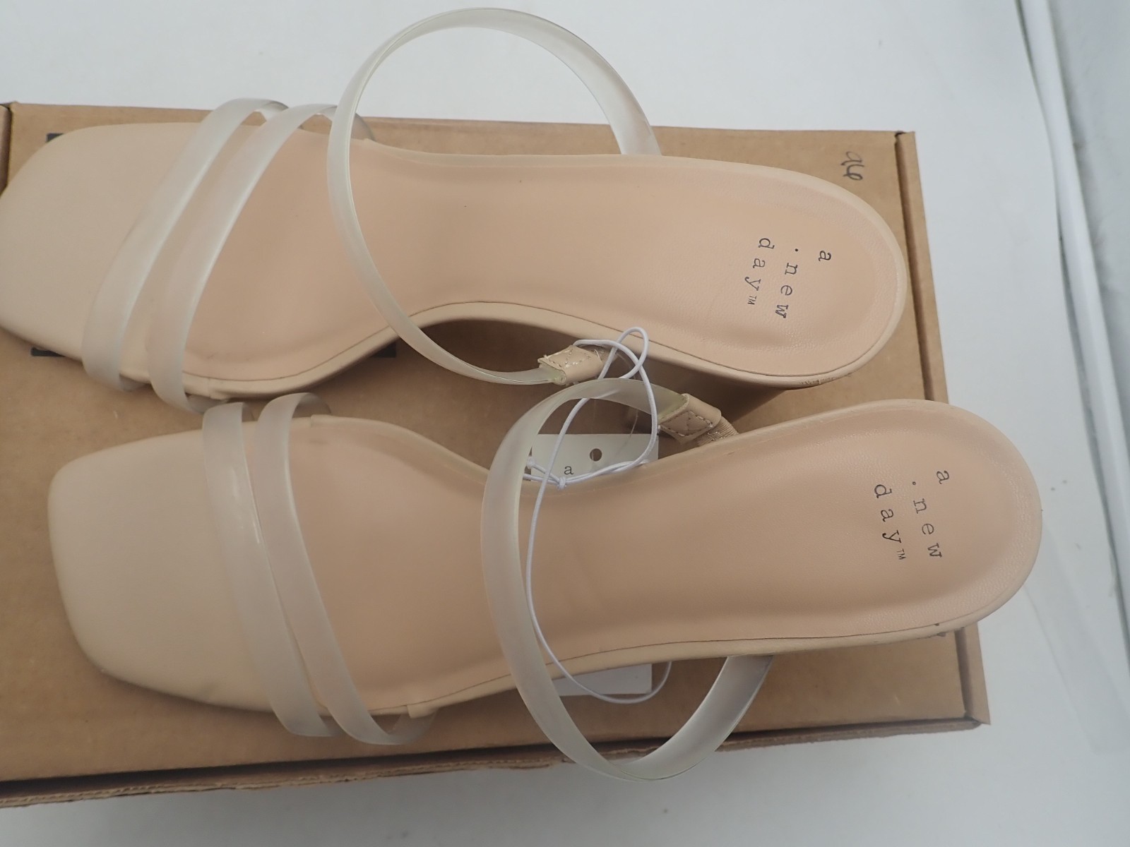 A New Day Stacy Mule Heels Size 11 Block Heel Slip-On Sandals