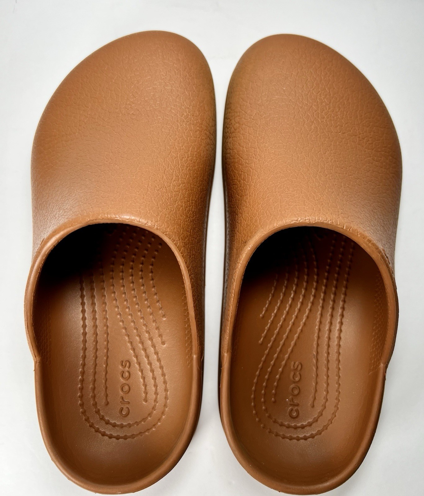 Crocs Dylan Clog Cognac Brown Mule Excellent Condition M 4 W 6 Shoes Slip On