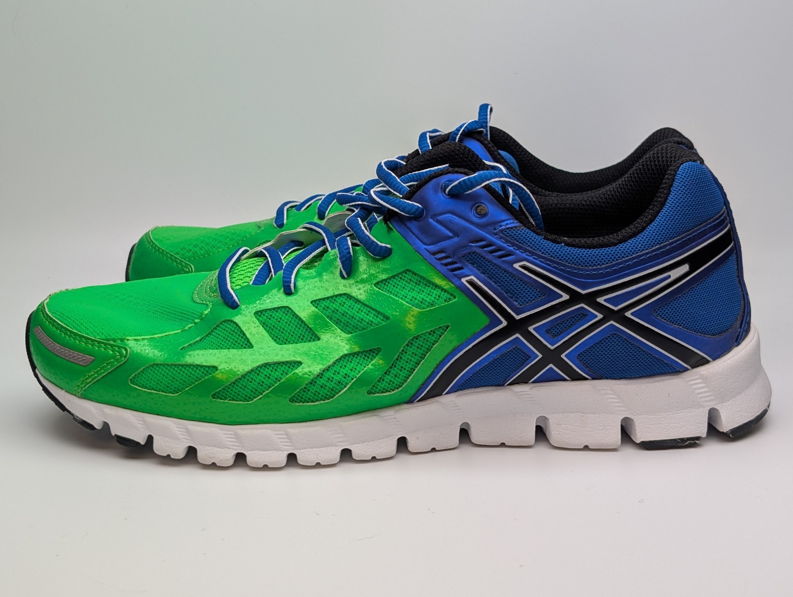 Asics Gel-Lyte33 3 Flash Green Electric Blue Running Shoes Men’s Size 8.5 T2H2N