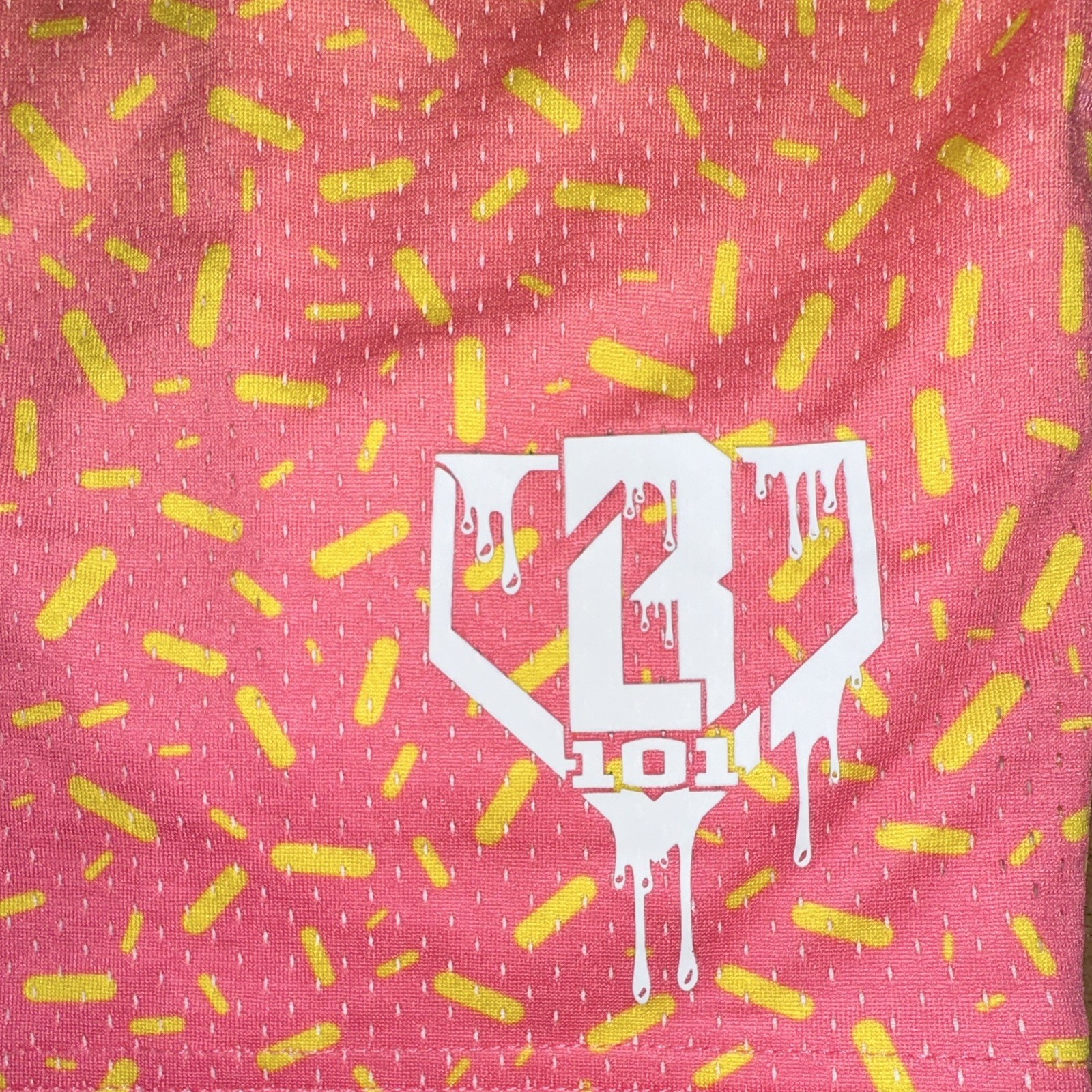 Baseball Lifestyle 101 BL101 Set Mens Size Small Baseball Graphic Logo Pink