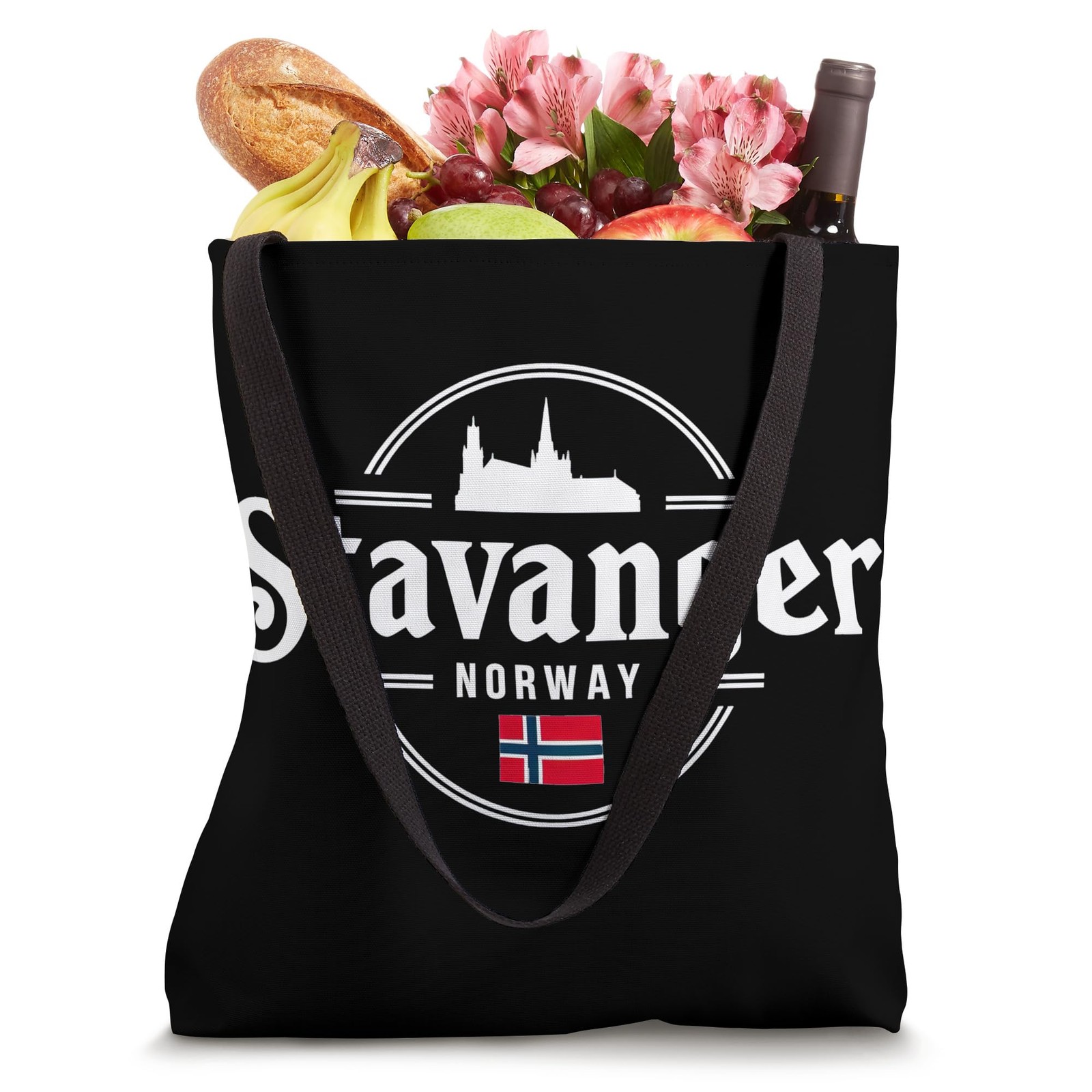 Stavanger Norway City Travel Iconic Landscape Tote Bag