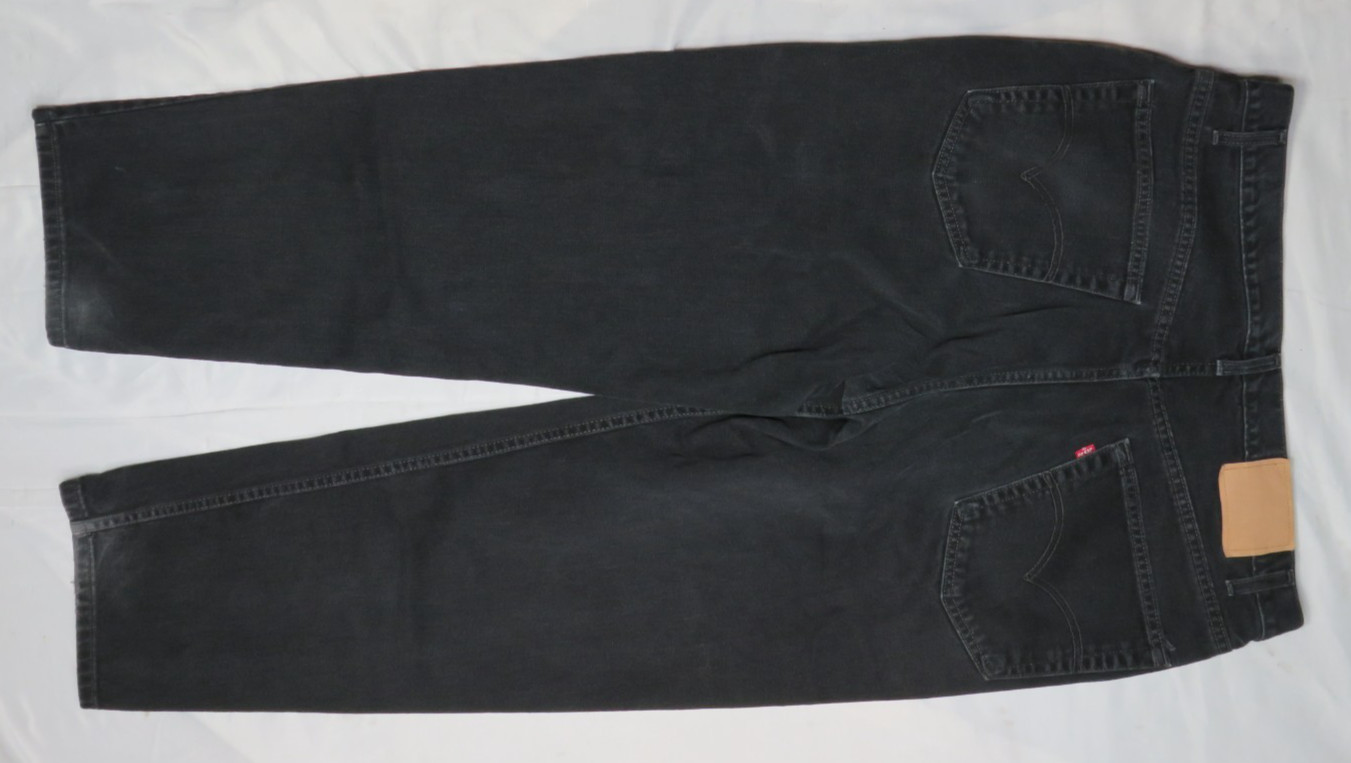 LEVIS BLACK JEANS 505 VINTAGE 40×30 REGULAR STRAIGHT CLASSIC DENIM CANADA 2001