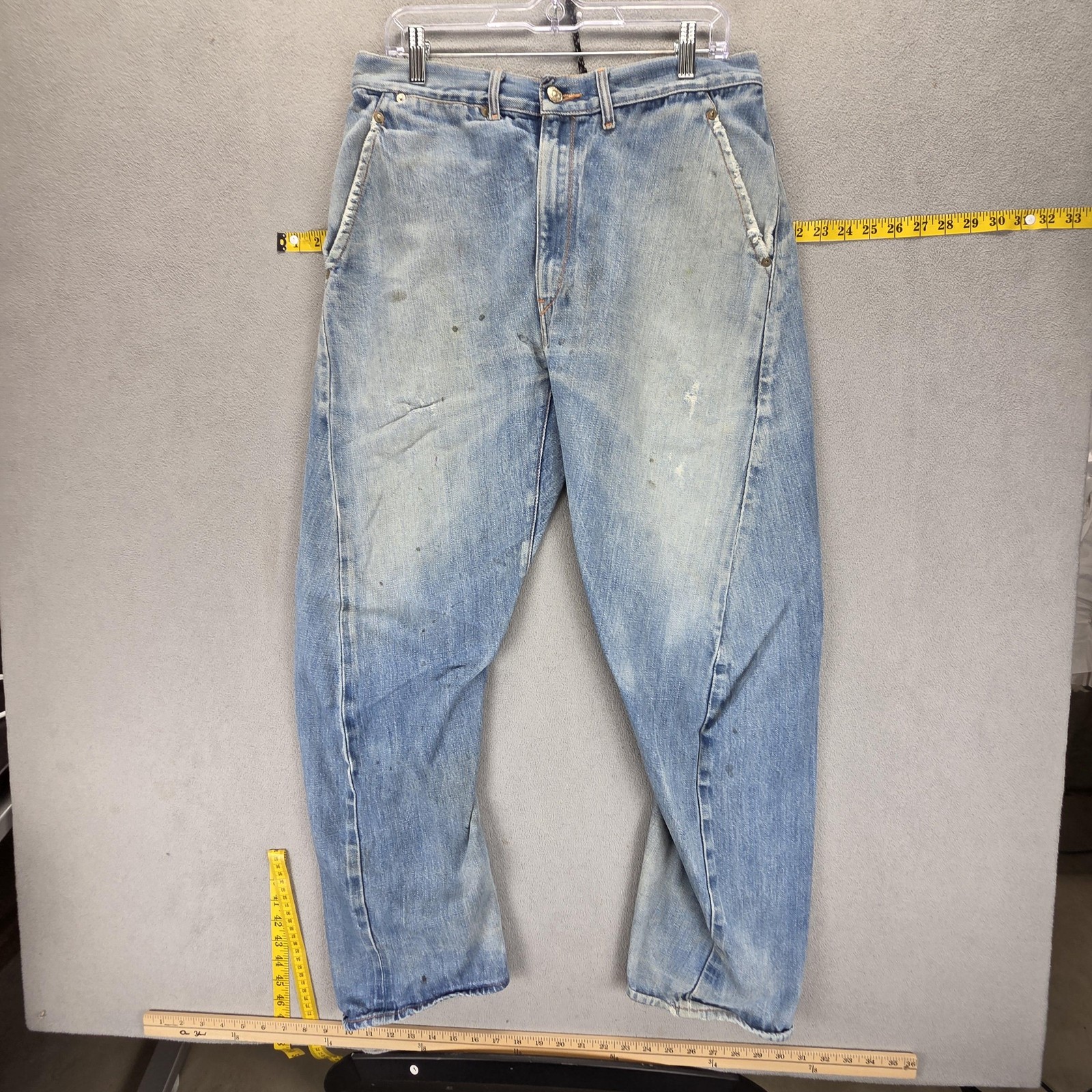 Vintage Levis Engineered Jeans Mens 32×32 Blue Twisted Light Wash Zip Fly