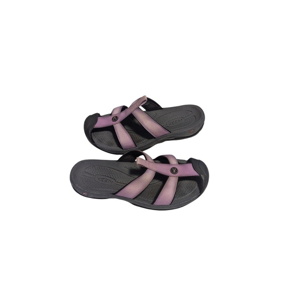Keen Bali Purple Ombre Black Slide Sandals Toe Guard EU 37 US 7 Slip On
