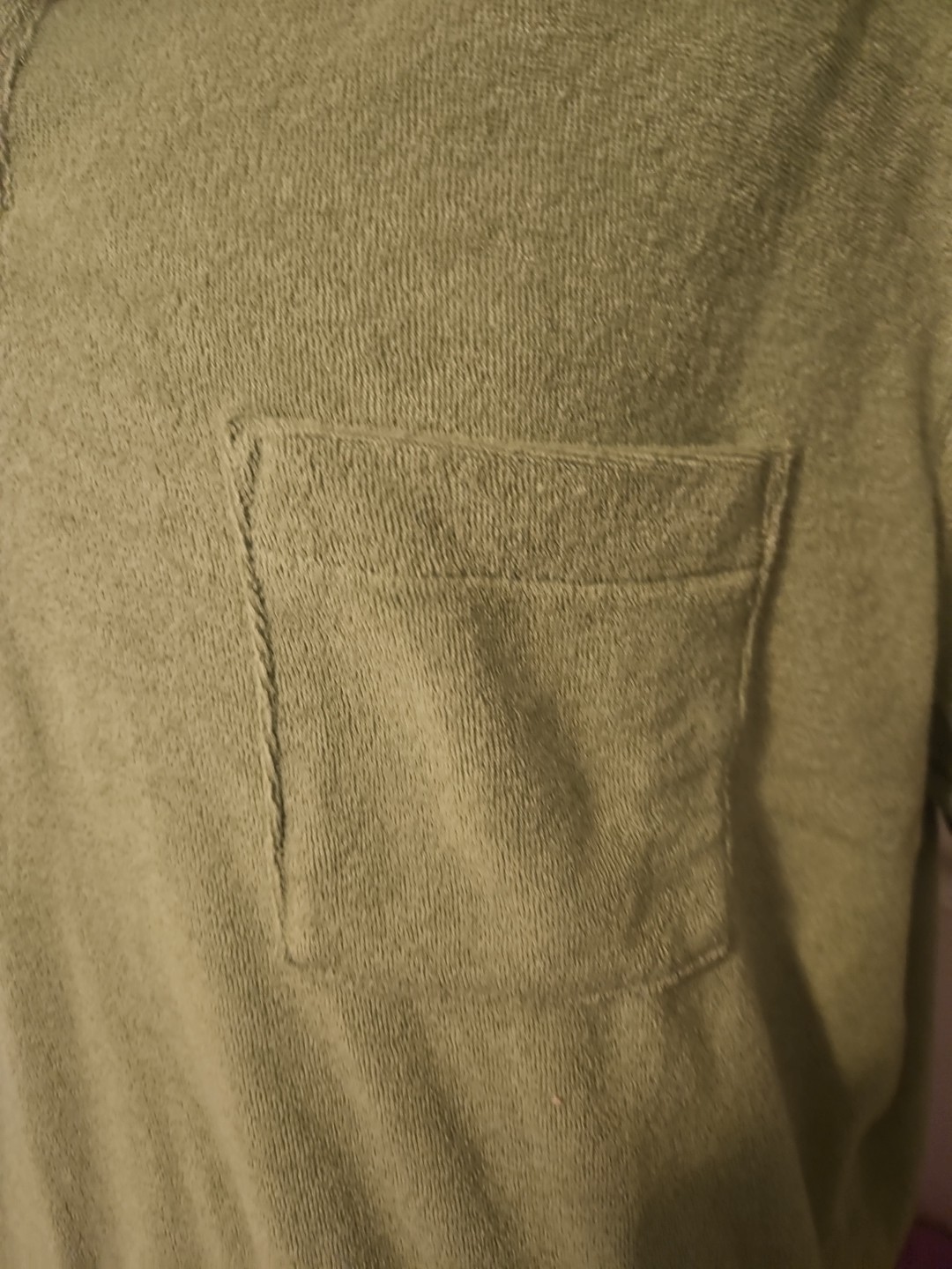 Nwt Goodfellow& Co Shortsleeve Vneck ,Collared , Size L Lime Green Terry Cloth