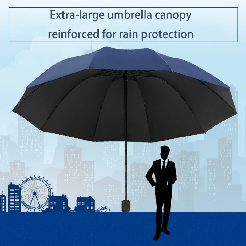 Super Large Folding Umbrella Men Women Windproof Sun Rain Protector Umbrellas