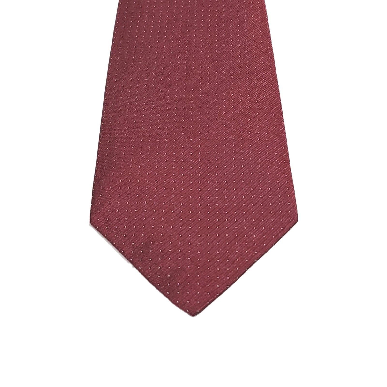 Ferrel Reed City Nordstrom Red White Micro Polka Dot Silk Mens Tie W 4 L 58