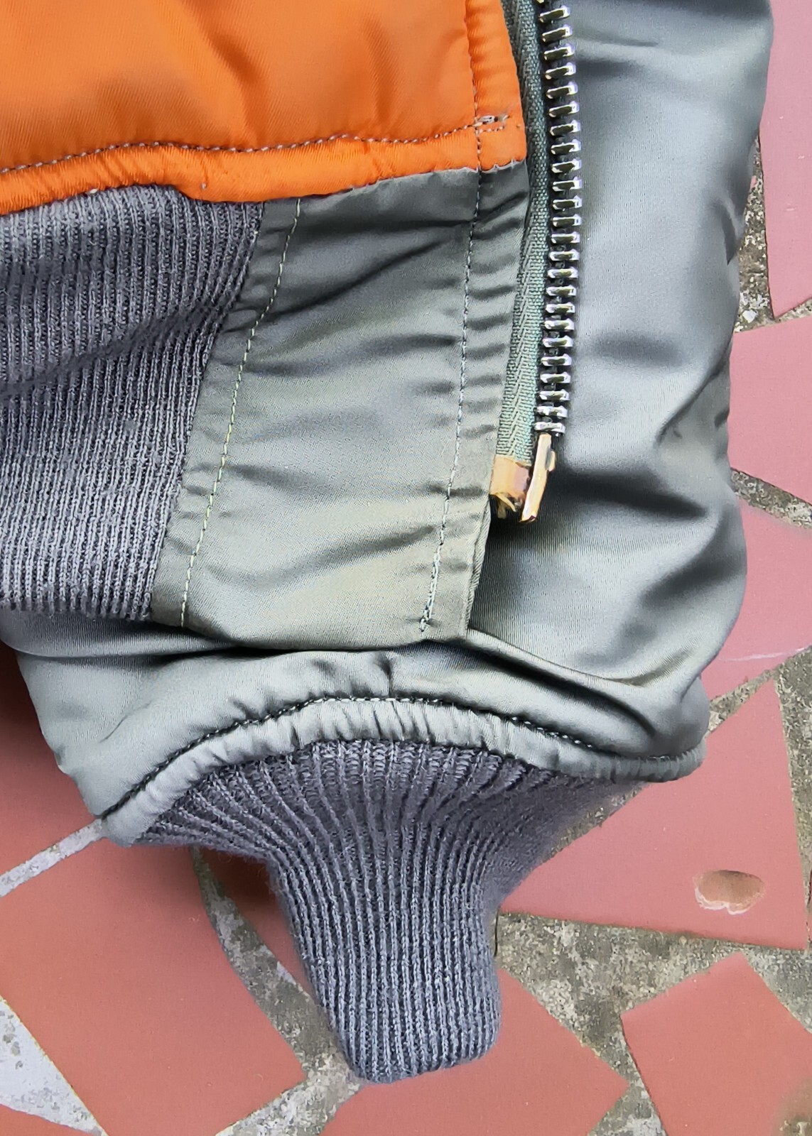 SAGE GREEN L-2B or MA-1 FLIGHT JACKET 100% WOOL REPAIR REPLACEMENT KNIT SET