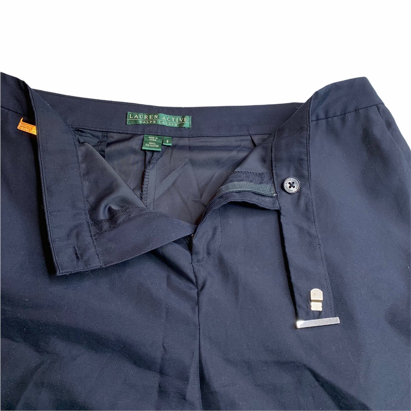 LAUREN ACTIVE Ralph Lauren Bermuda School Walking Shorts NAVY Women’s Size 6