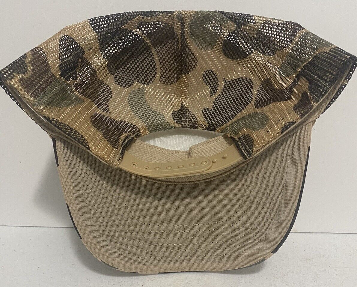Vintage Levi Garrett Trucker Hat Summer Camo chew Tobacco SnapBack Hunting hat