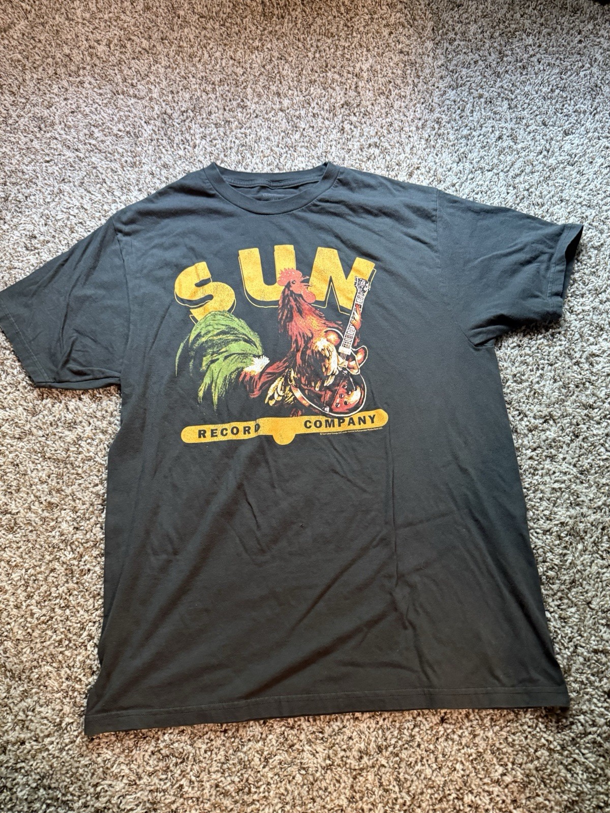 American Classics Sun Record Company Music Logo Graphic T-Shirt Black Men’s L