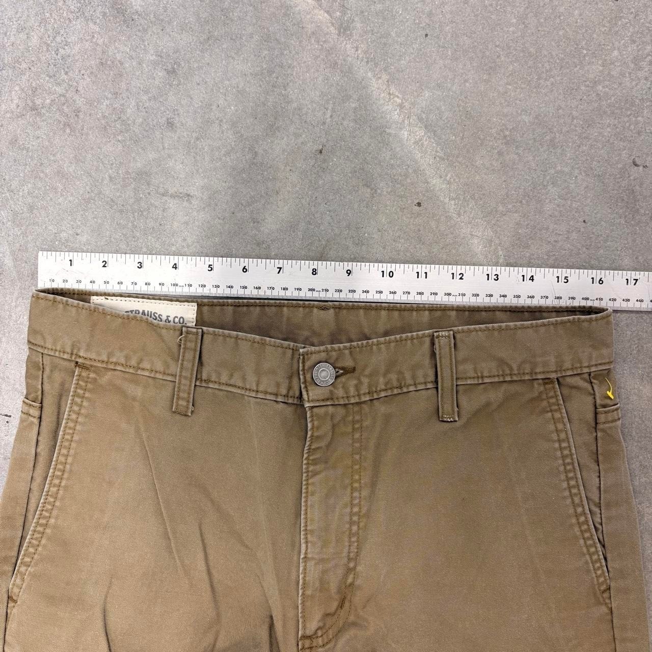Levis Khaki Straight Leg Chino Pants 32×30 Tan Brown Workwear Trousers 035110110
