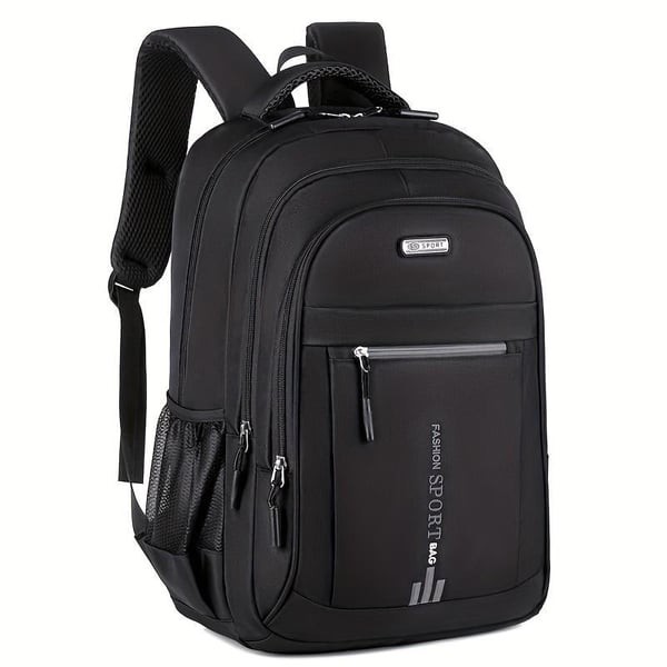 Men Backpack laptop Travel School Bag Large Capacity Black Waterproof University