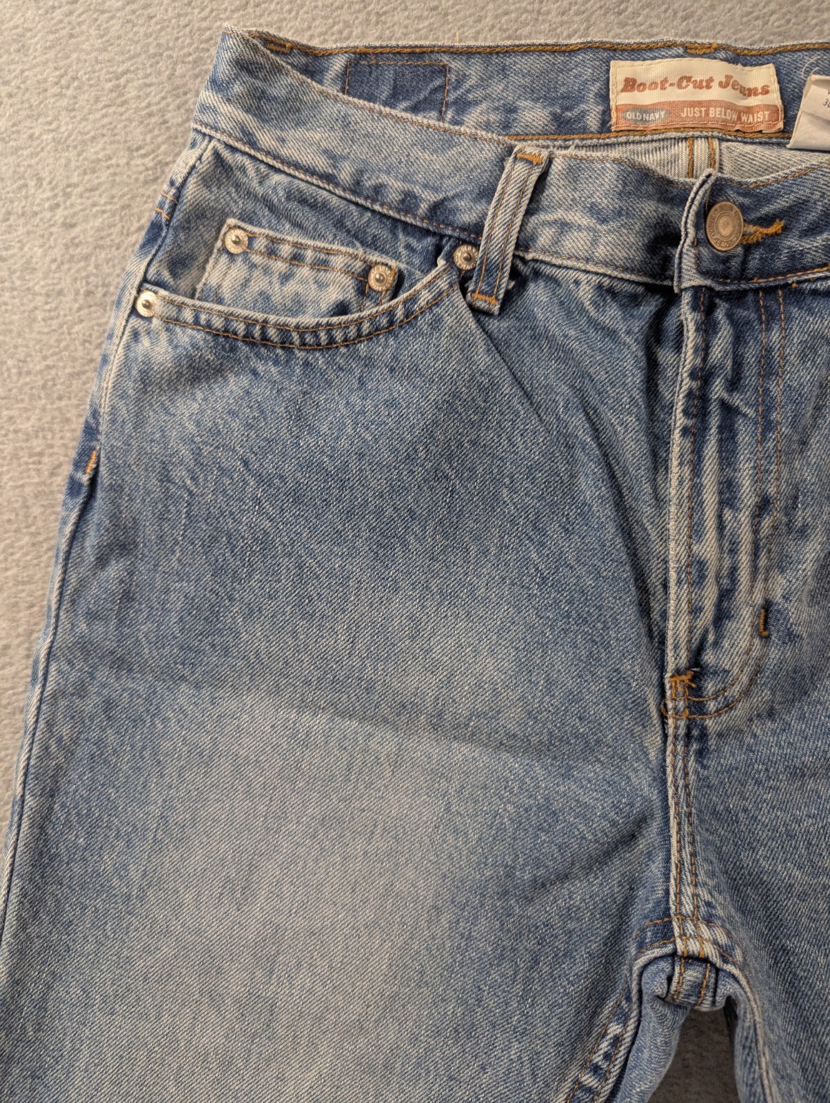 Old Navy Jeans Womens Size 8 Blue Bootcut Just Below Waist 100% Cotton