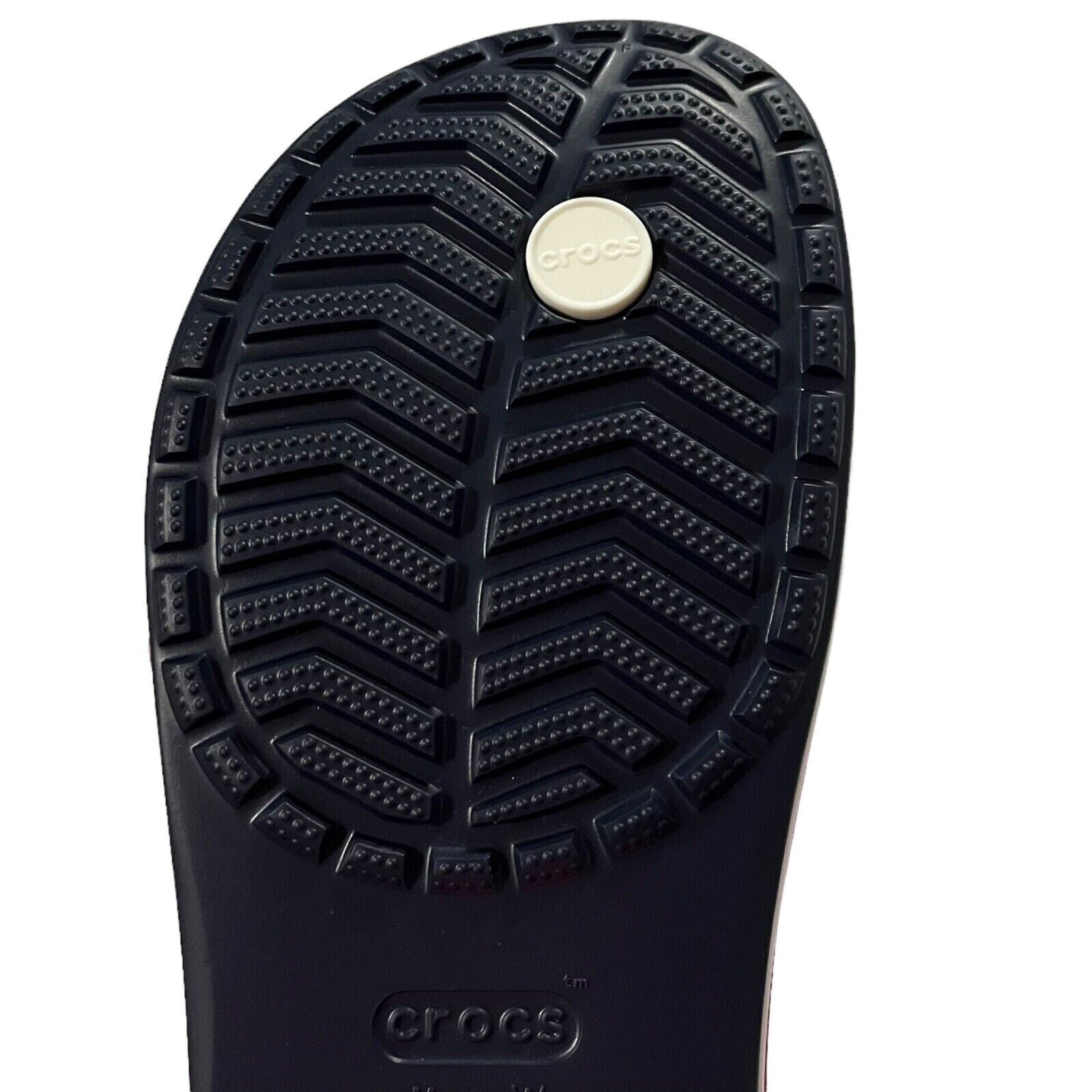 Crocs Bayaband Mens Flip Flop Sandal Sz 10 Navy Blue Water Friendly Lightweight