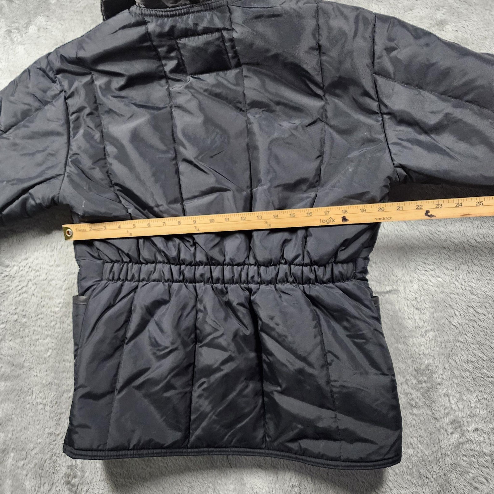 RefrigiWear Jacket Mens Medium Black Quilted Puffer Insulated Workwear 0322R