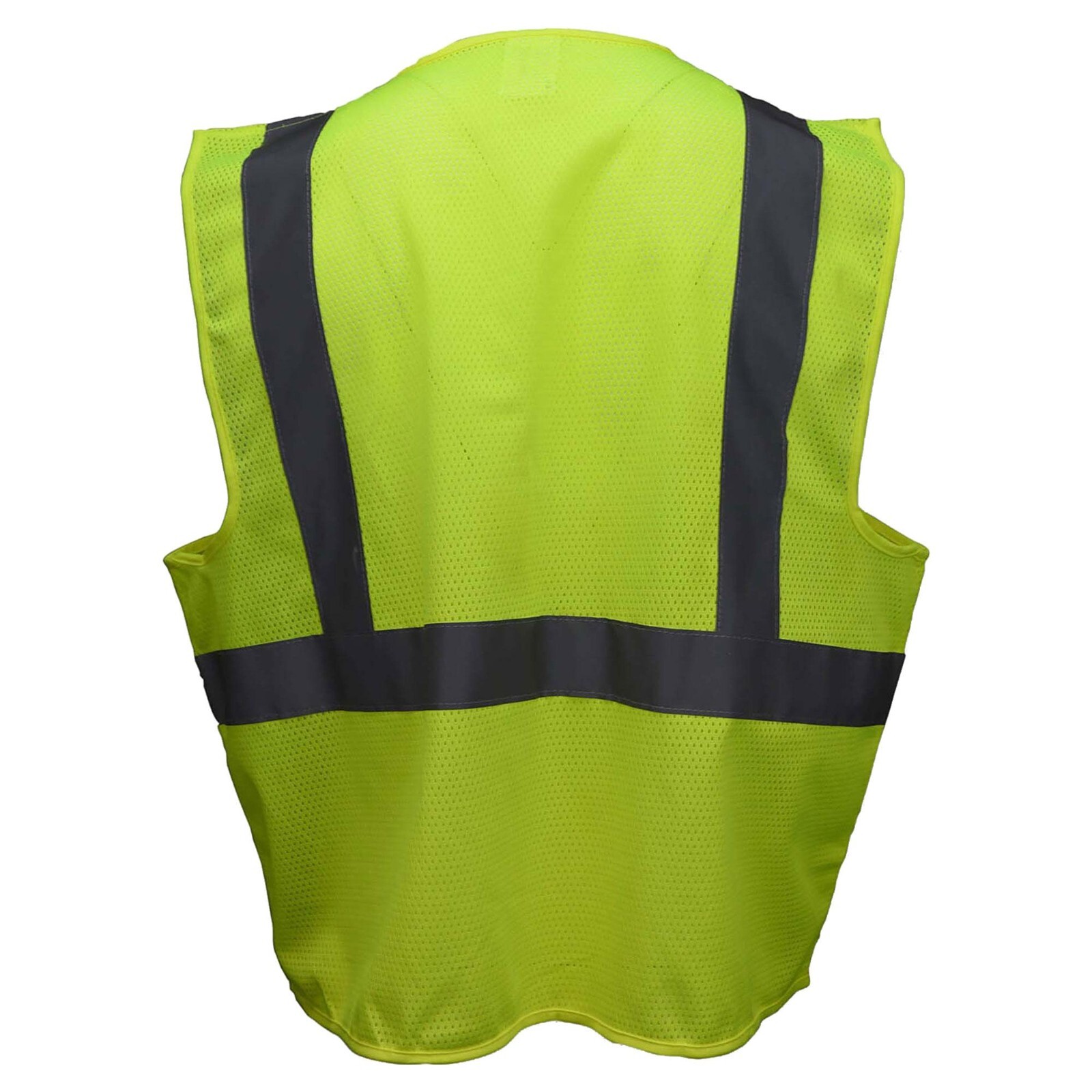 ANSI ISEA 107-2015 CLASS 2 MESH HIGH VISIBILITY REFLECTIVE ROAD WORK SAFETY VEST