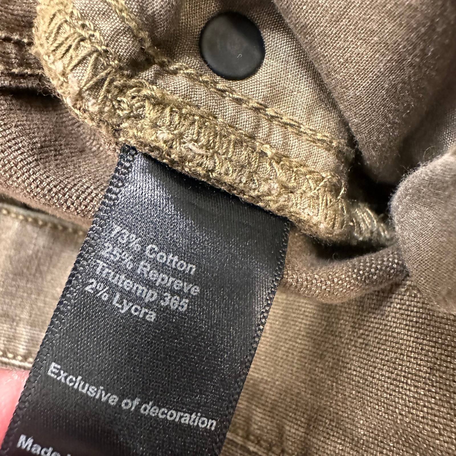 Proof Rover Slim Pants Mens 32×30 Brown Canvas Stretch Outdoor Hiking Workwear