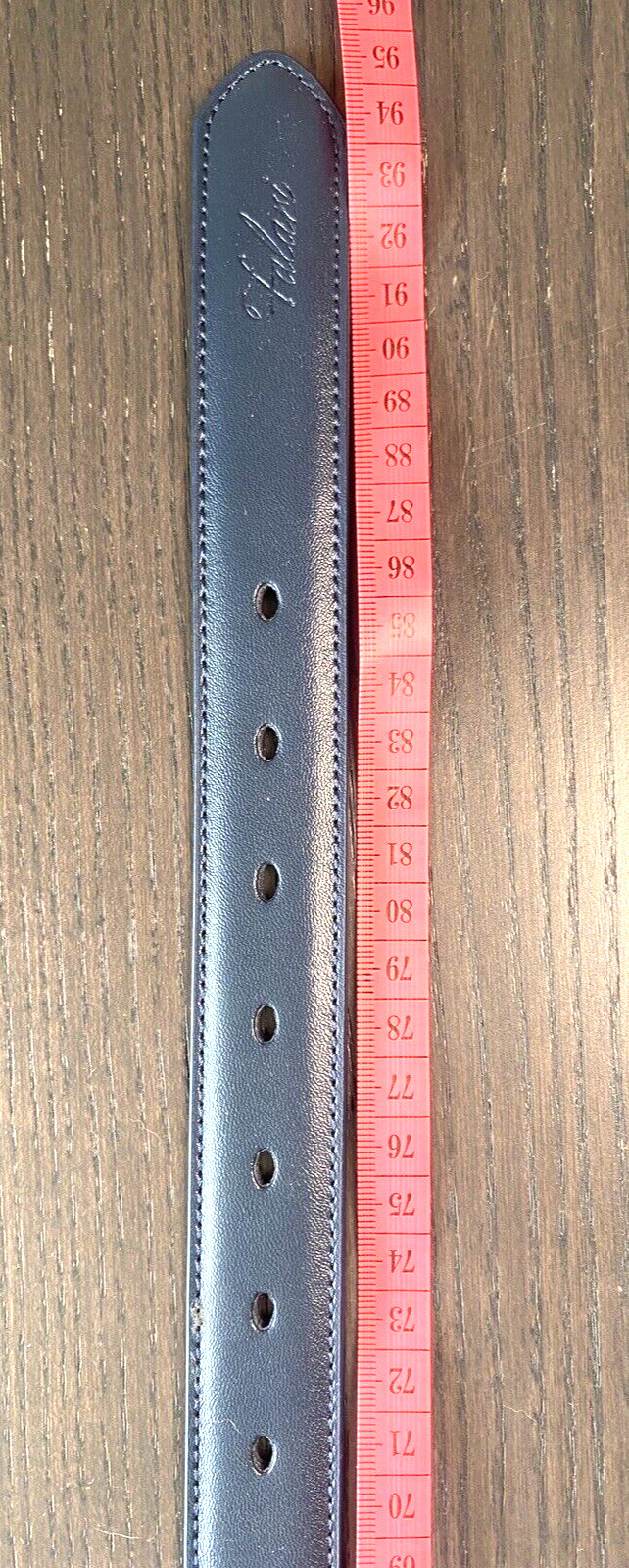 FALARI – 94cm Long Black Leather Mens Belt