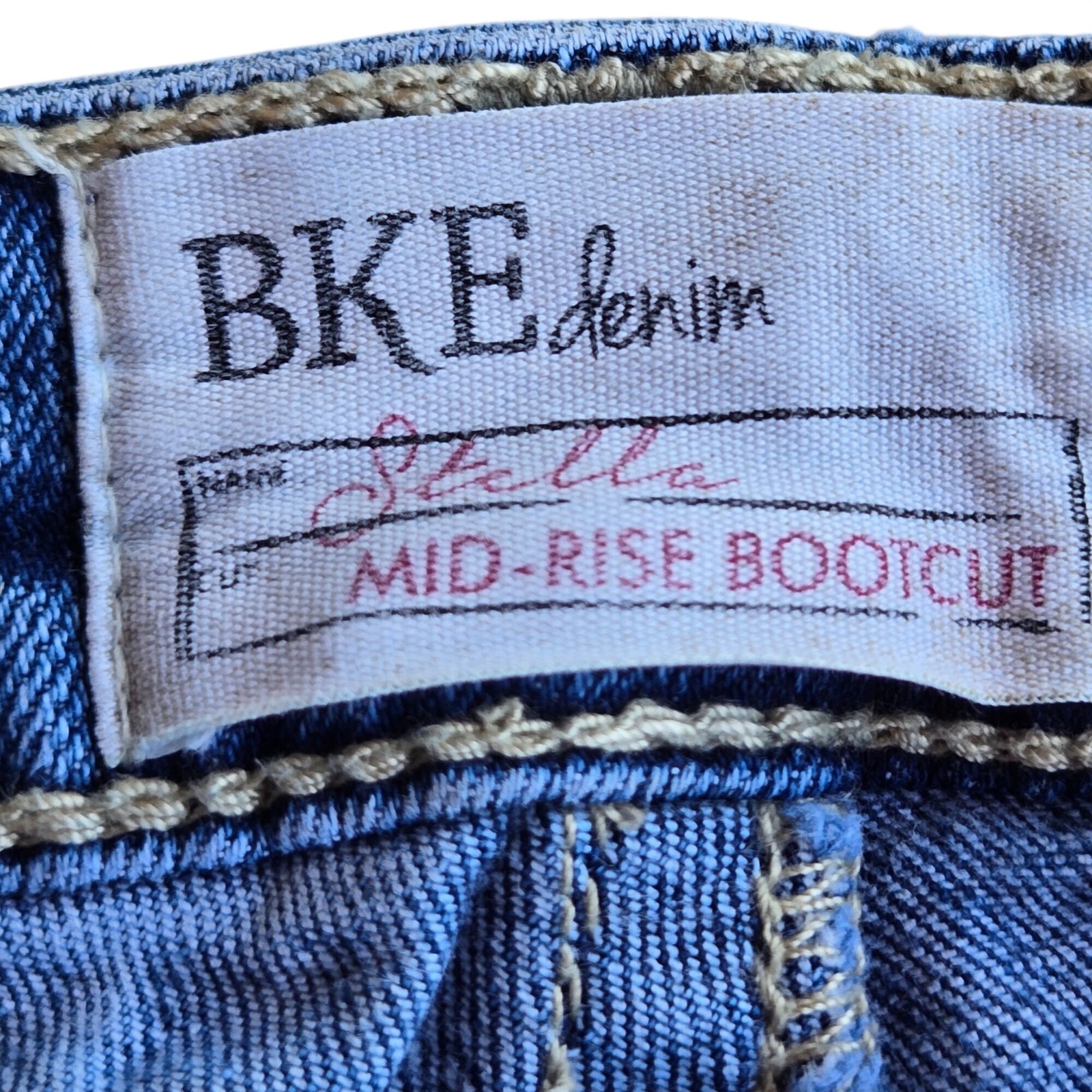 BKE Stella Mid-Rise Bootcut Denim Jeans 25R