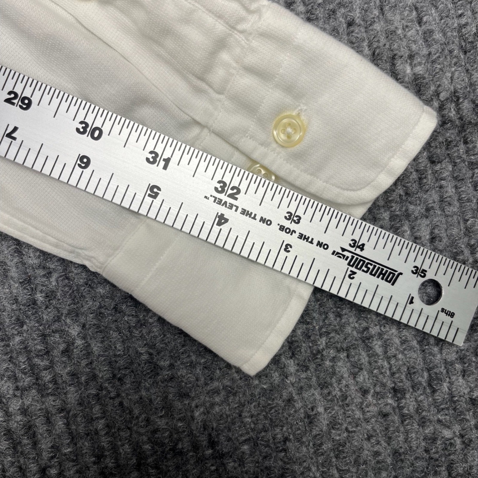 Polo by Ralph Lauren Oxford Warwick Shirt Mens 16 34/35 White 100% Cotton Preppy