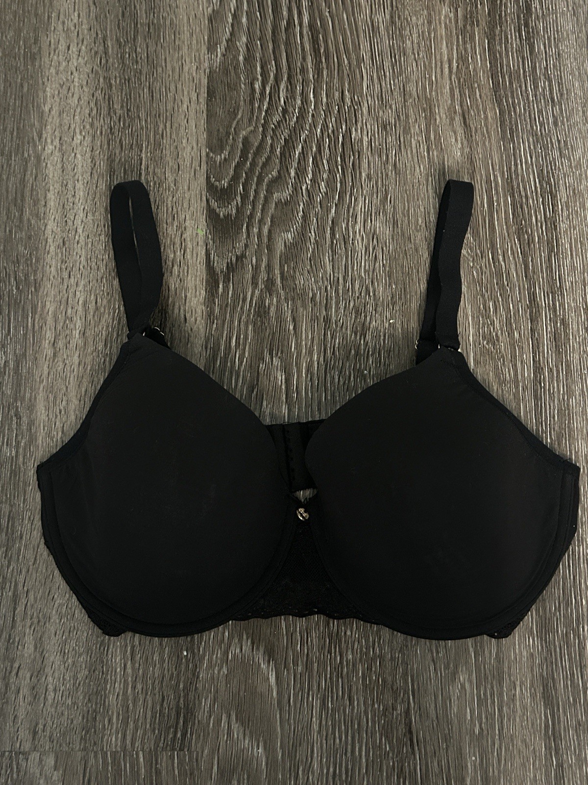 Natori Bliss Contour Bra Black Adjustable Straps 36DD