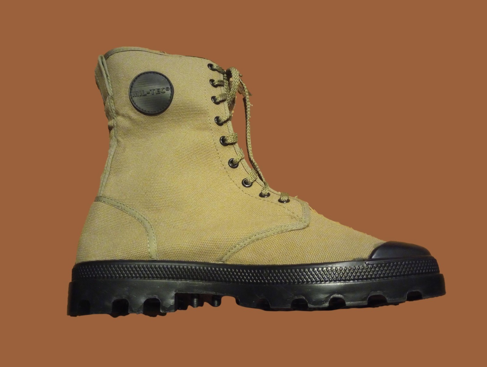 FRENCH STYLE JUNGLE COMBAT BOOT CANVAS COMMANDO SIZE 13