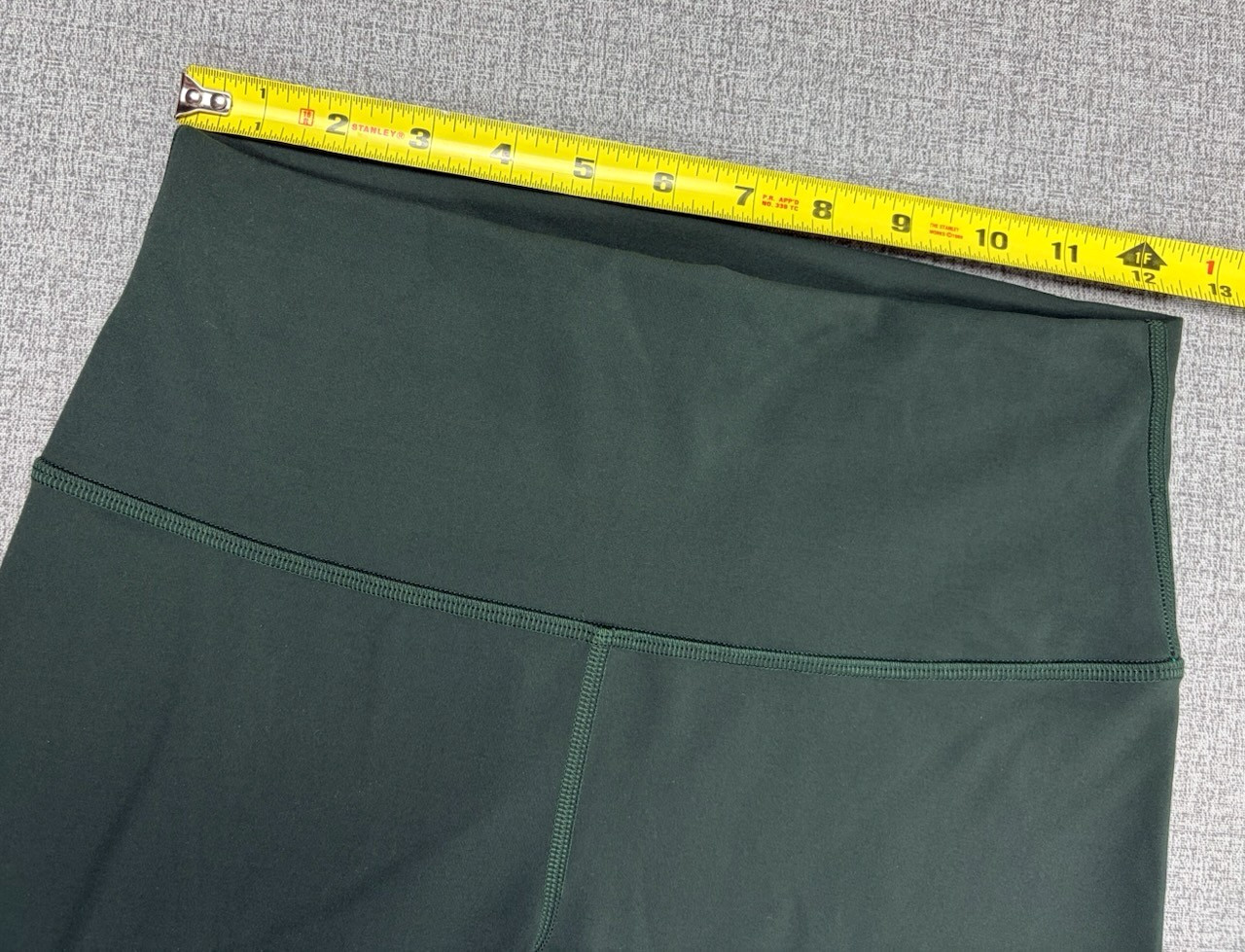 Lululemon Wunder Train HR Crop 23″ Leggings Womens 8 Rainforest Green Everlux