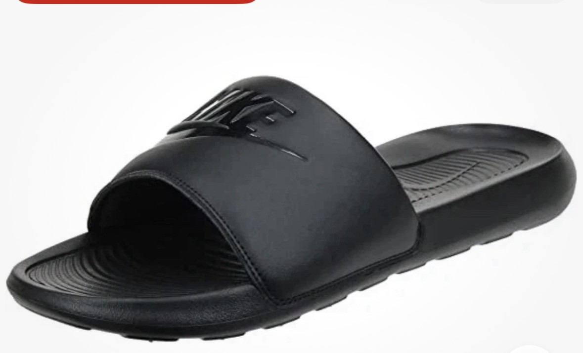 NEW Men’s Nike Victori One Slide Black/Black-Black (CN9675 003) Size 12