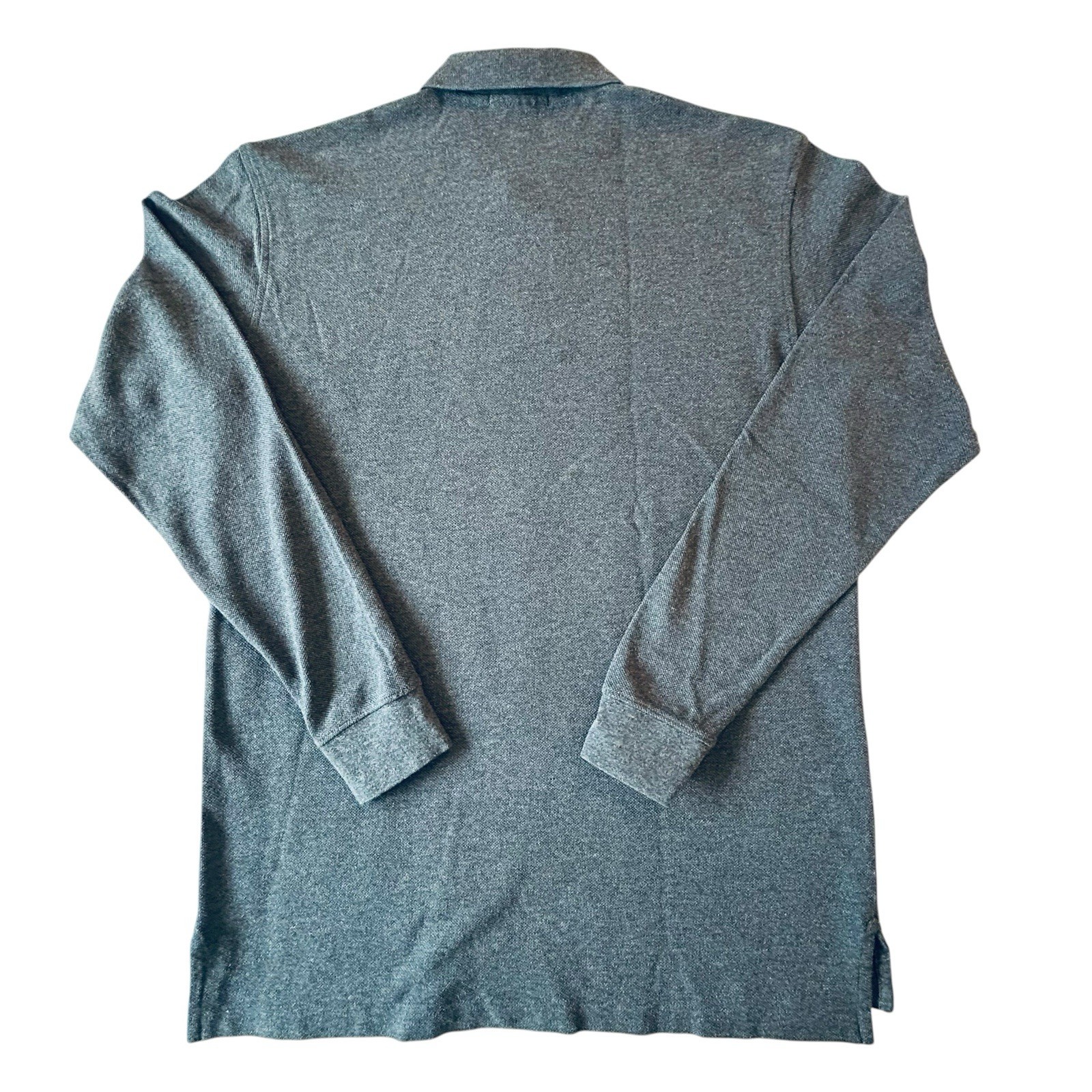 Daniel Cremieux Definitive Shirt Men’s M Gray Long Sleeve Polo 100% Cotton NWT
