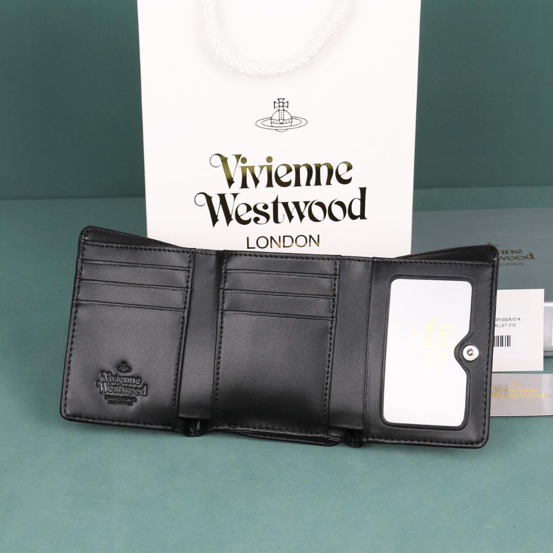 Vivienne Westwood Gamaguchi Trifold Wallet Color Black 11cm × 9cm × 3.5cm NEW