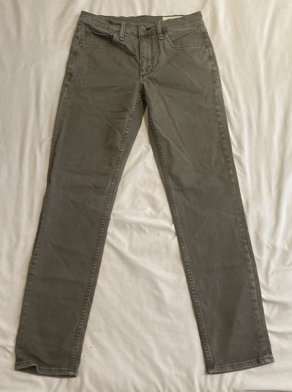Rag & Bone Fit 2 Slim Jeans Mens 31×32 Olive Green Stretch Denim Pants