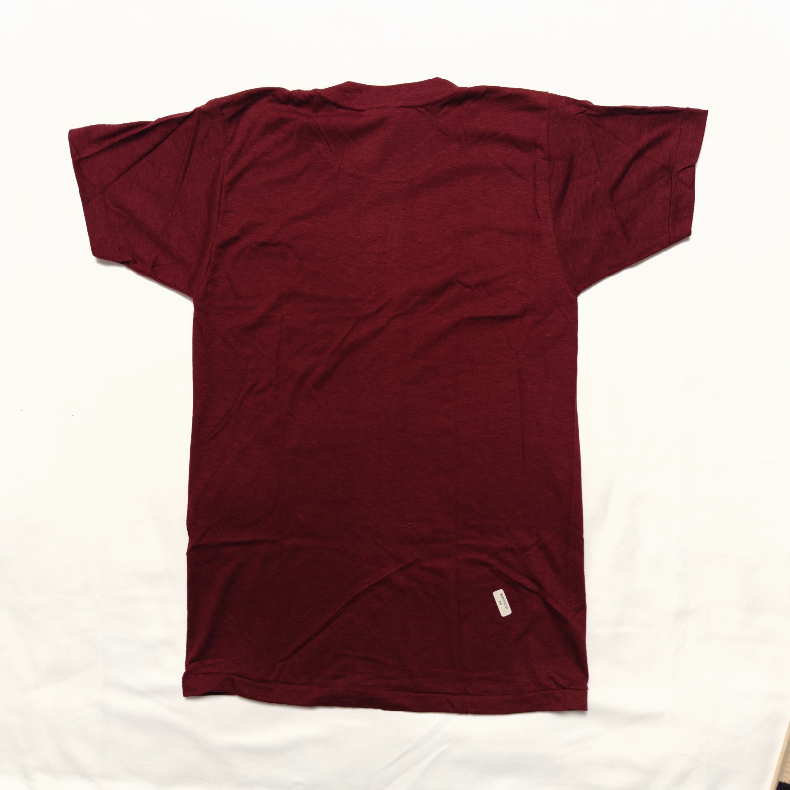 Vintage Cal Cru Adult S Maroon T-Shirt Short Sleeve Made in USA NOS