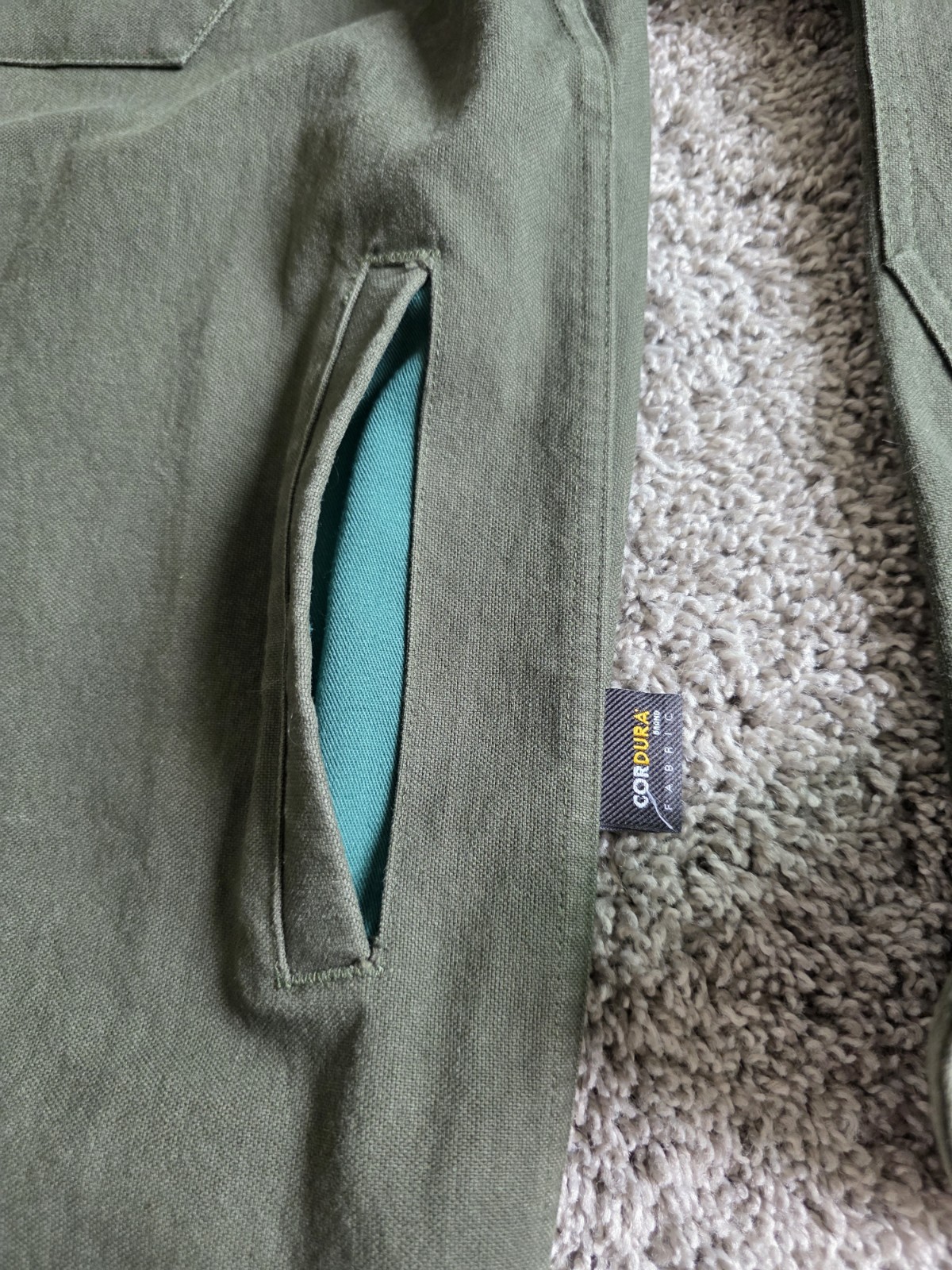 1620 Workwear CORDURA Snap Shirt SHACKET Jacket LARGE L Green Reinforced Elbow