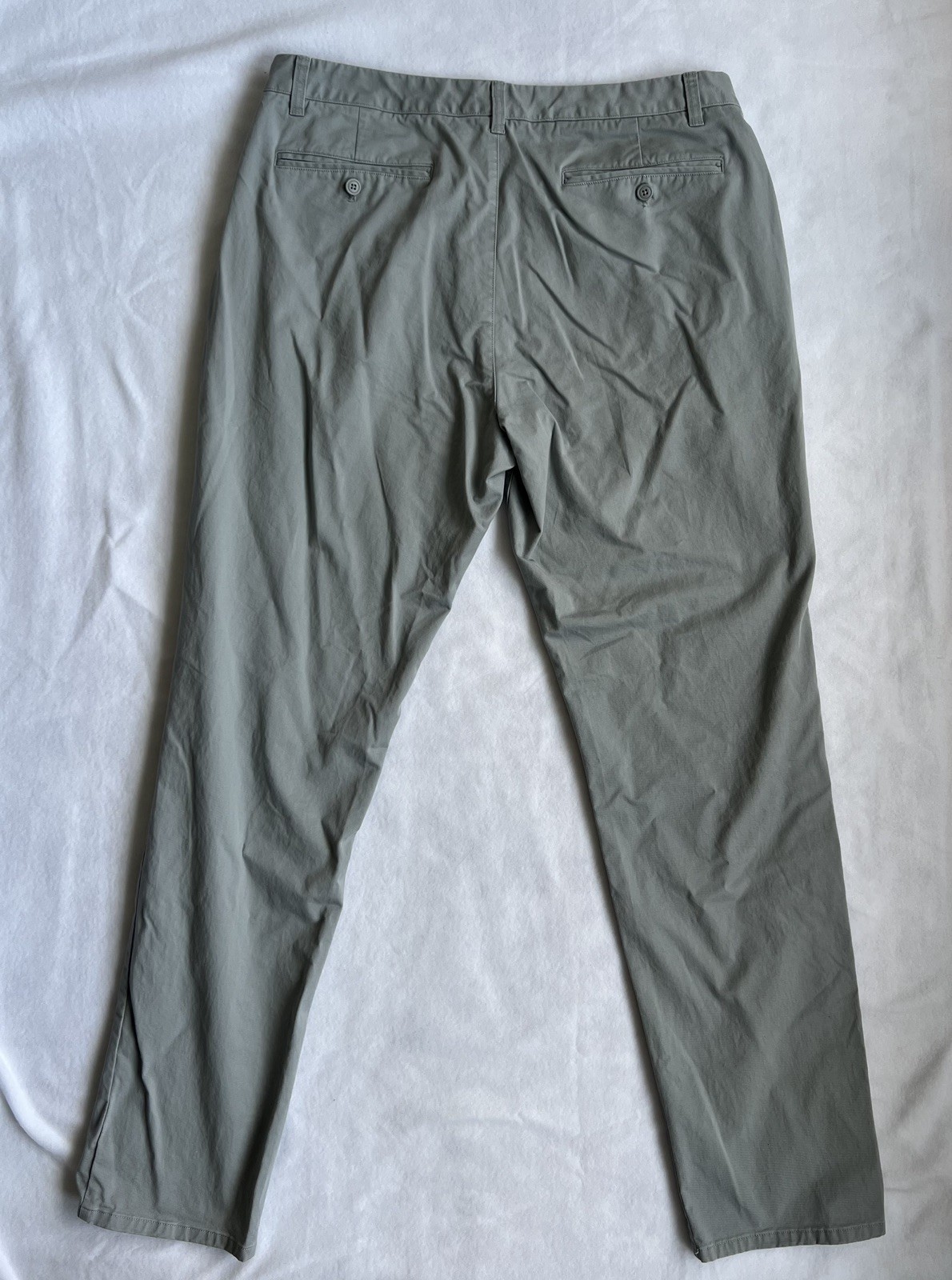 Bonobos Men’s Athletic Fit Gray Khaki Chino Pants Straight, 36×34 (Fits 36×32)
