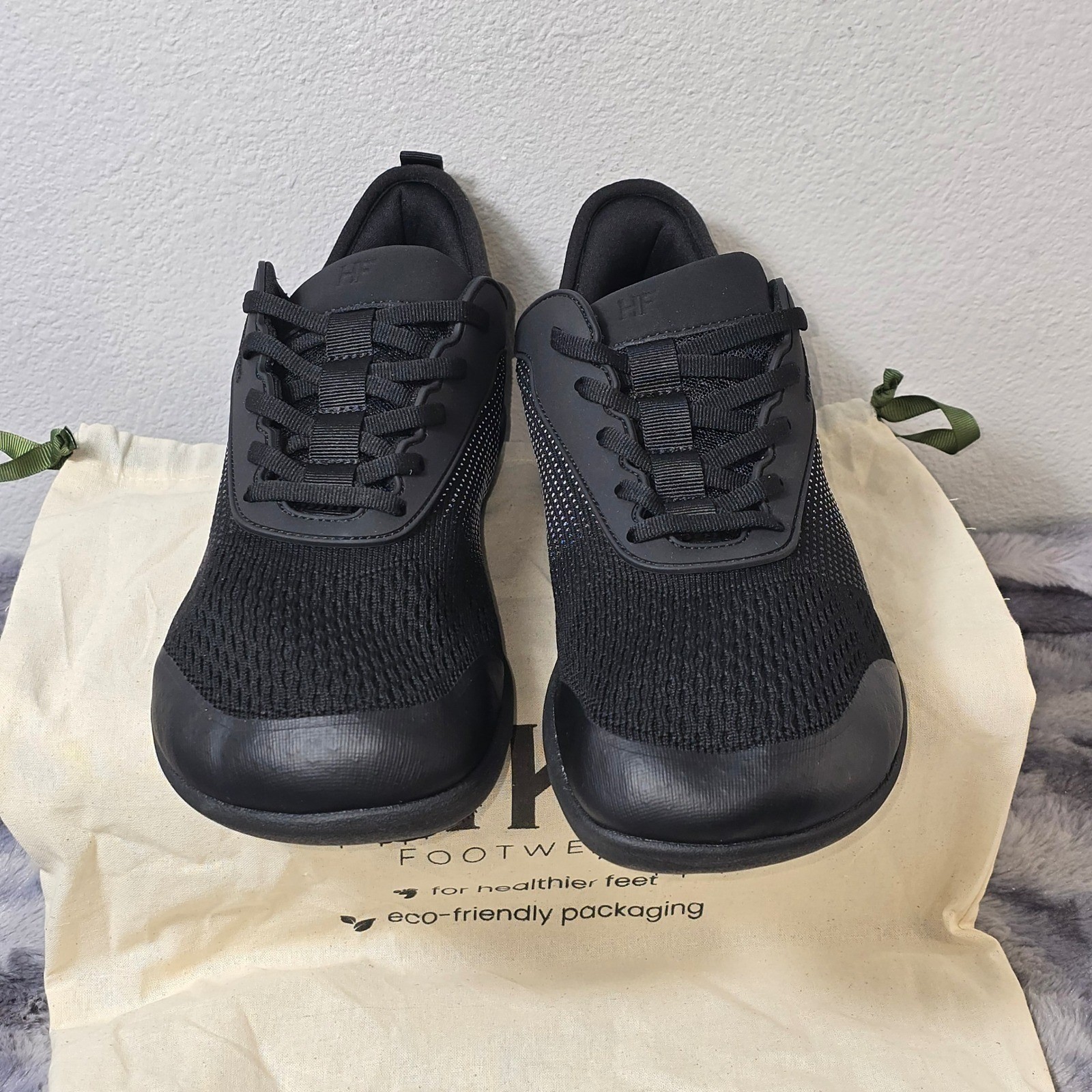 NWT Hike Footwear HF Stride Black Barefoot Sneaker Unisex Mens Size 11 EU 44