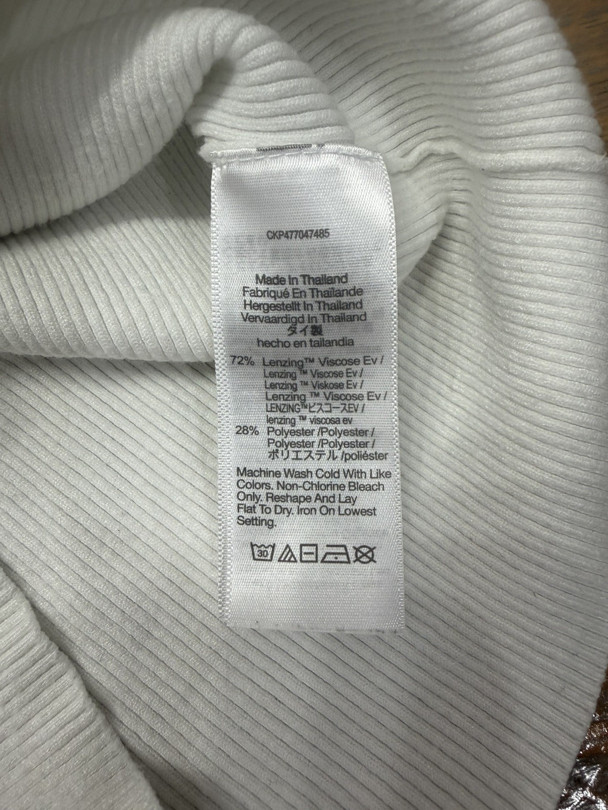 Madewell White Ribbed Knit Mock Neck Sleeveless Tank Size S Minimalistic Chic