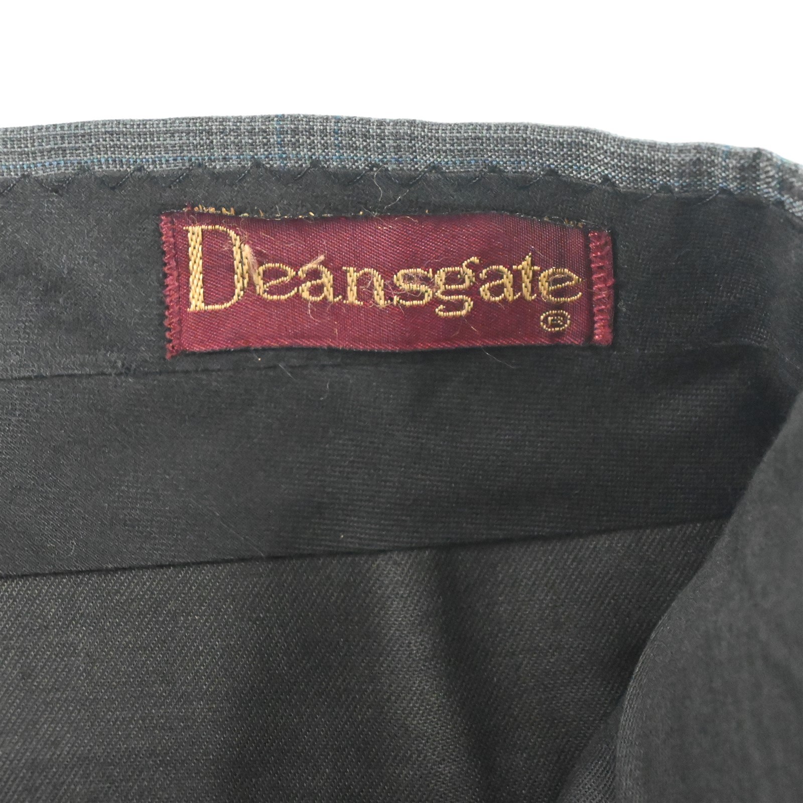 Vtg Deansgate 42L 36×32 Gray Glenn Check USA Made Wool Mens Jacket Pants Suit