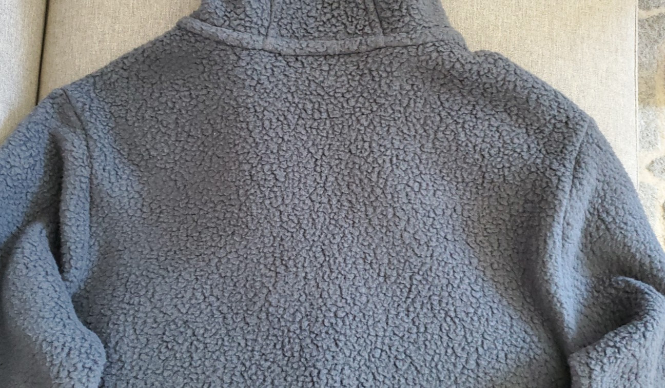 Patagonia Men’s M Hooded 1/2 Zip Pullover Jacket Blue/Brown Solid