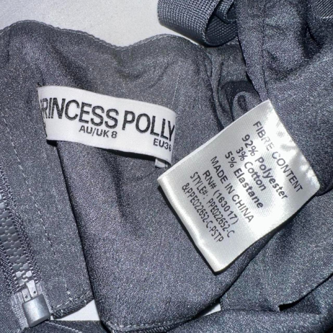 Princess Polly grey pinstripe super cute top – matching pants not included