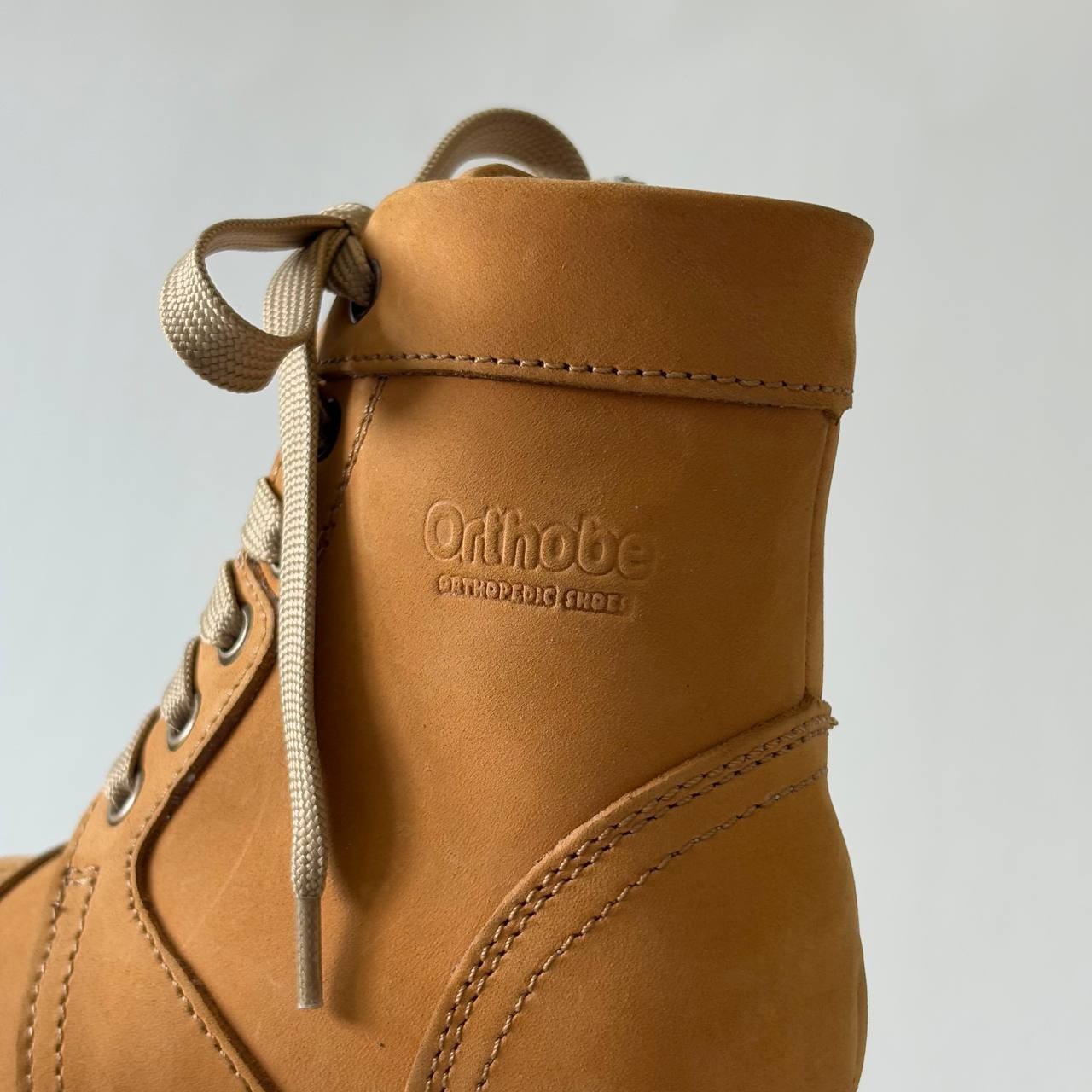 Kids Camel Yellow Nubuck Leather Boots–Size EU 23 (US 6.5 / UK 6 / AU 6.5, 15 sm