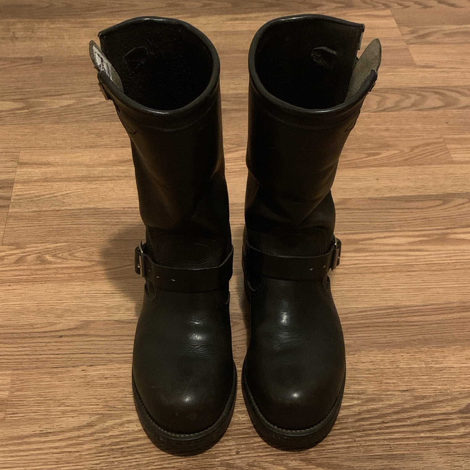 Chippewa Men’s US 6D Black Leather Engineer Boots