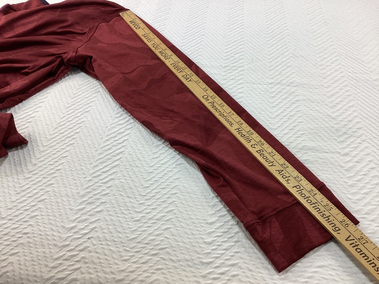 Walter Hagen 1/4 Zip Mens XL Maroon 11 Performance Pullover Camouflage