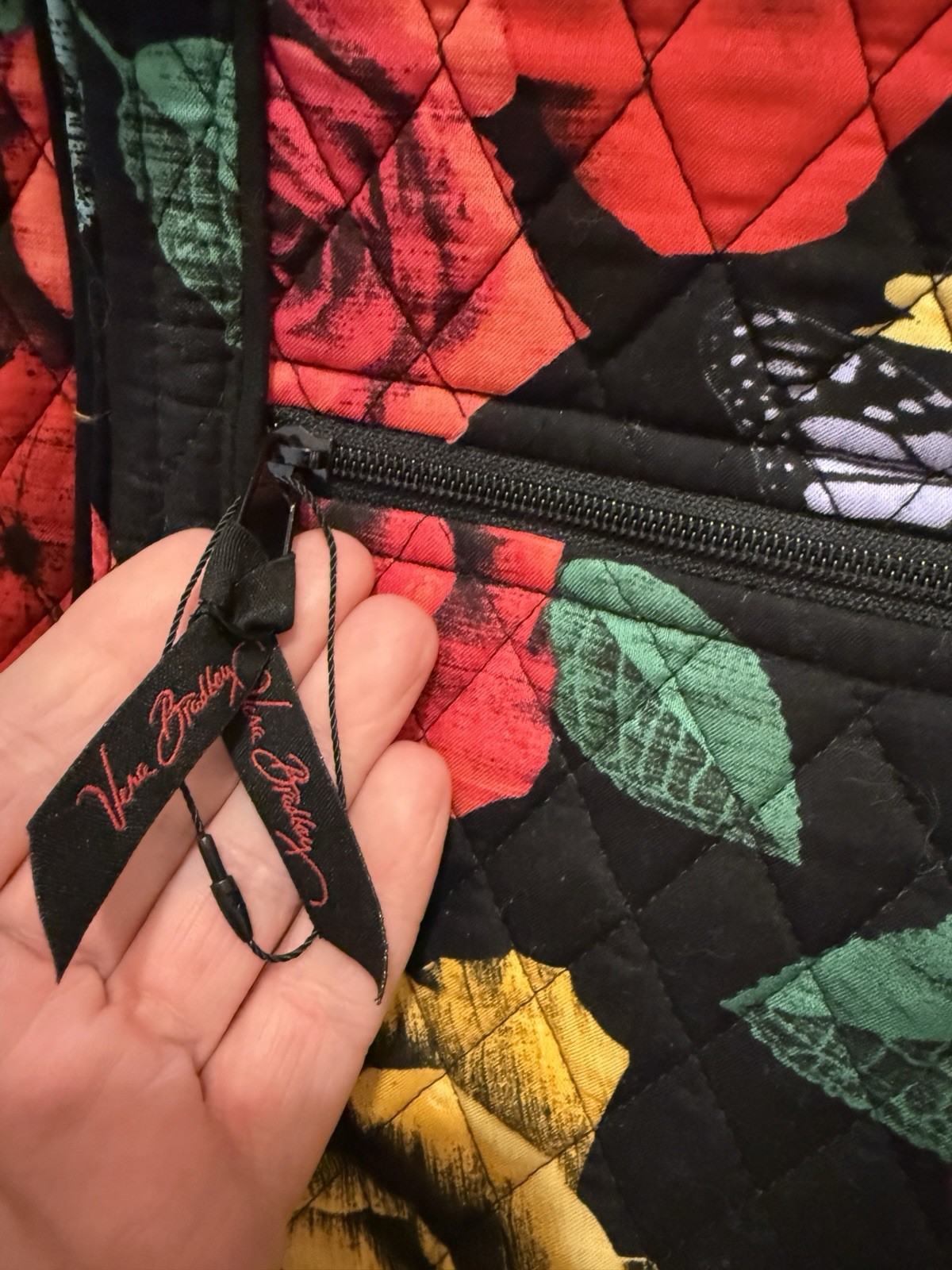 Vera Bradley Get Carried Away Tote Bag Havana Rose RARE Pristine Used