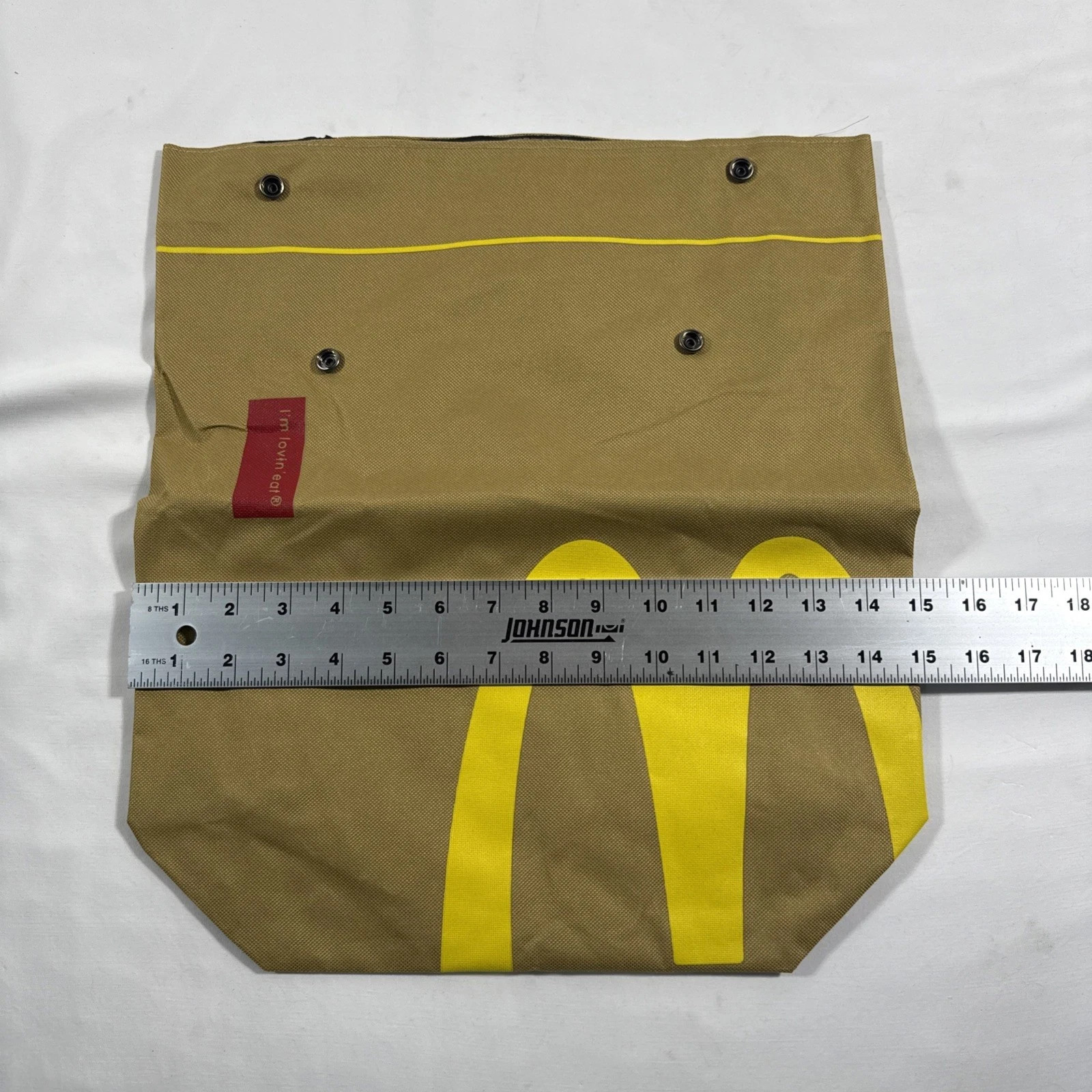 Classic Retro 90s Y2K McDonald’s Paper Bag Canvas Backpack Rucksack Purse