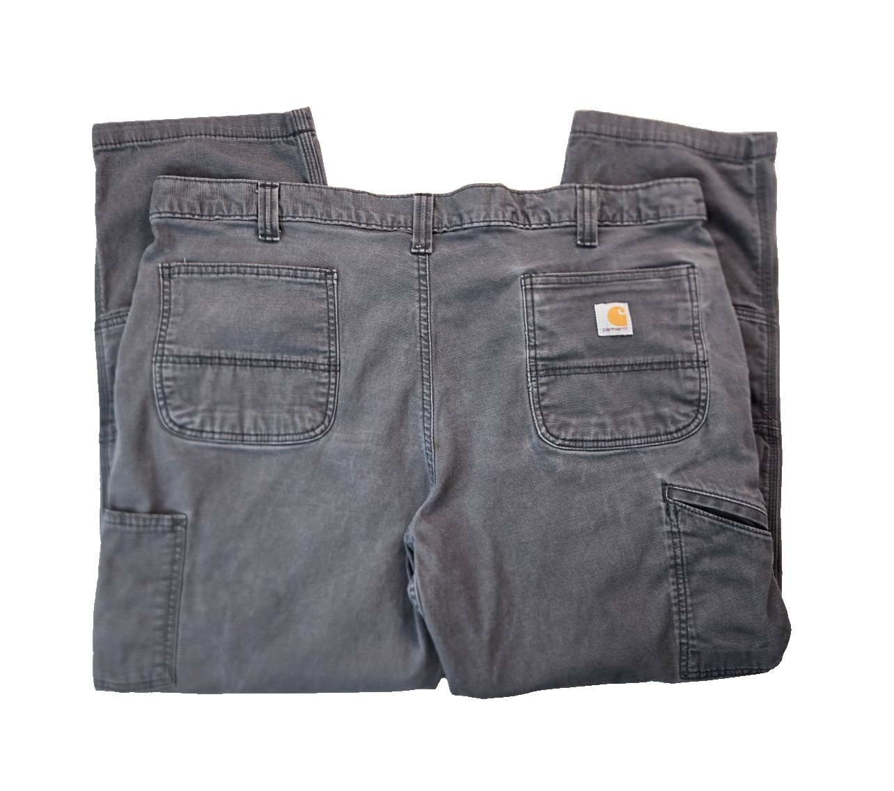 Carhartt Gray Canvas Double Knee Pants Mens 102802-029 Size 42×30