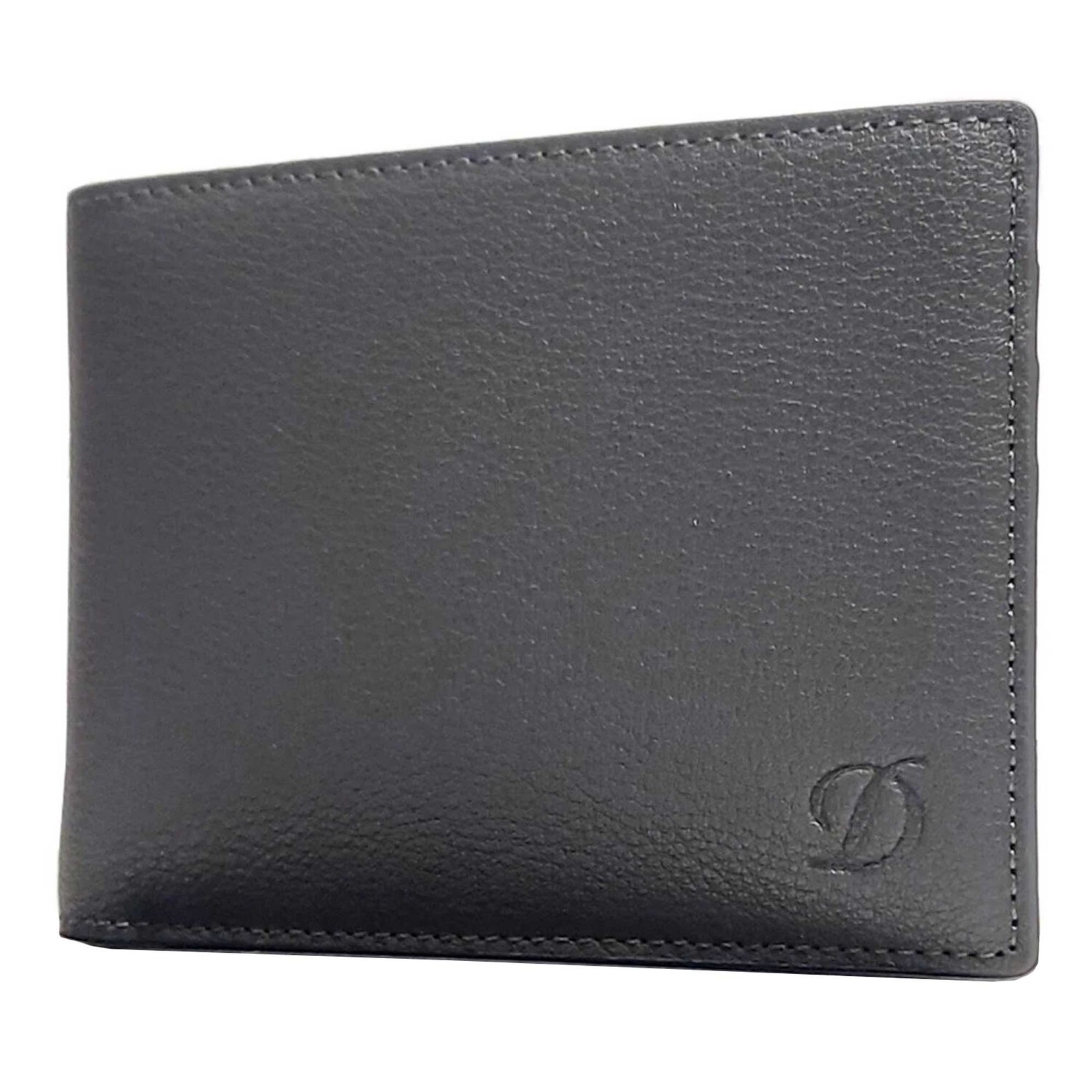 S.T. Dupont Men’s Wallet Line D Grey Grain Leather Bill and Credit Card 093000C