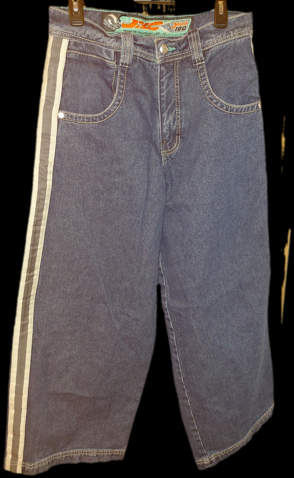 JNCO 180 SKUNK JEANS Limited Edition Dark Stone 30W X 30L See Description
