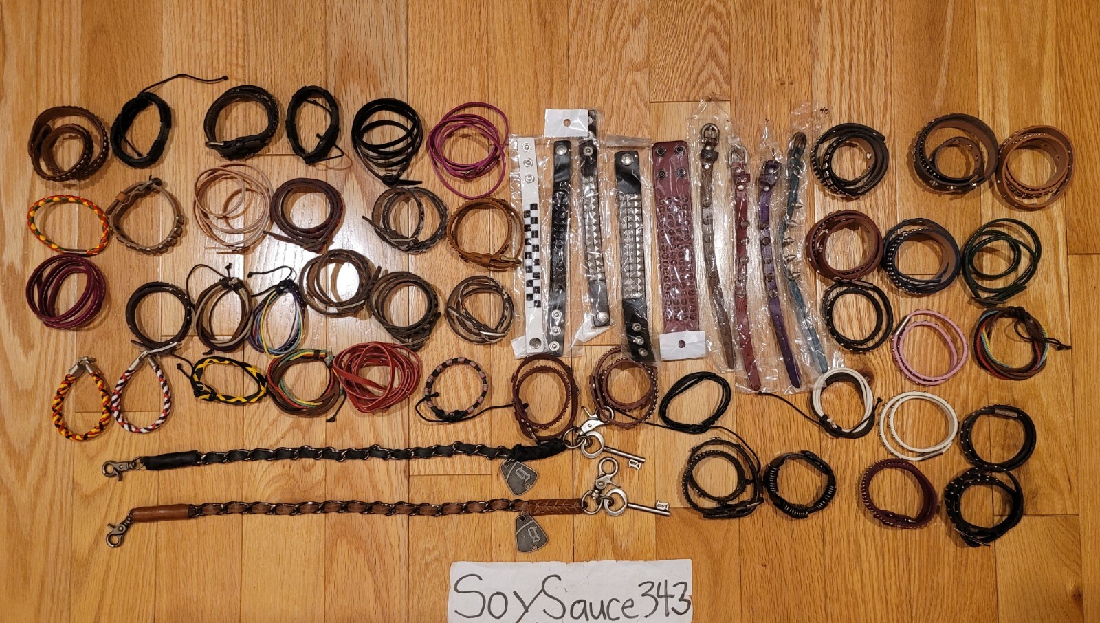 WHOLESALE LOT GENUINE LEATHER WRAP BRACELETS RANDOM MIXED CUFF BANGLE US SELLER