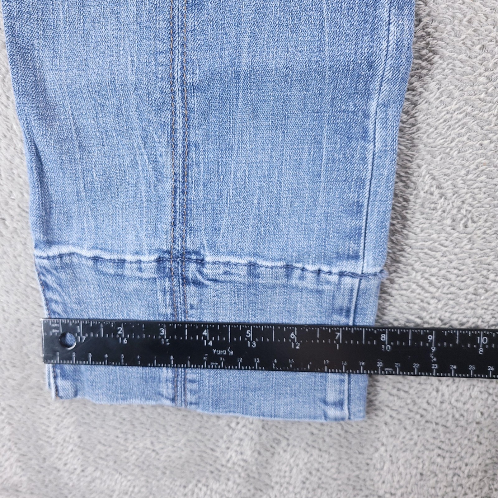Democracy Jeans Womens 2 Blue High Rise Straight Ab Solution Stretch